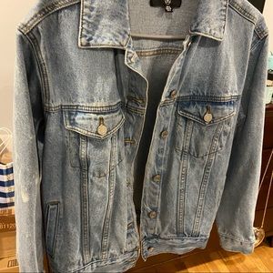 medium wash jean jacket